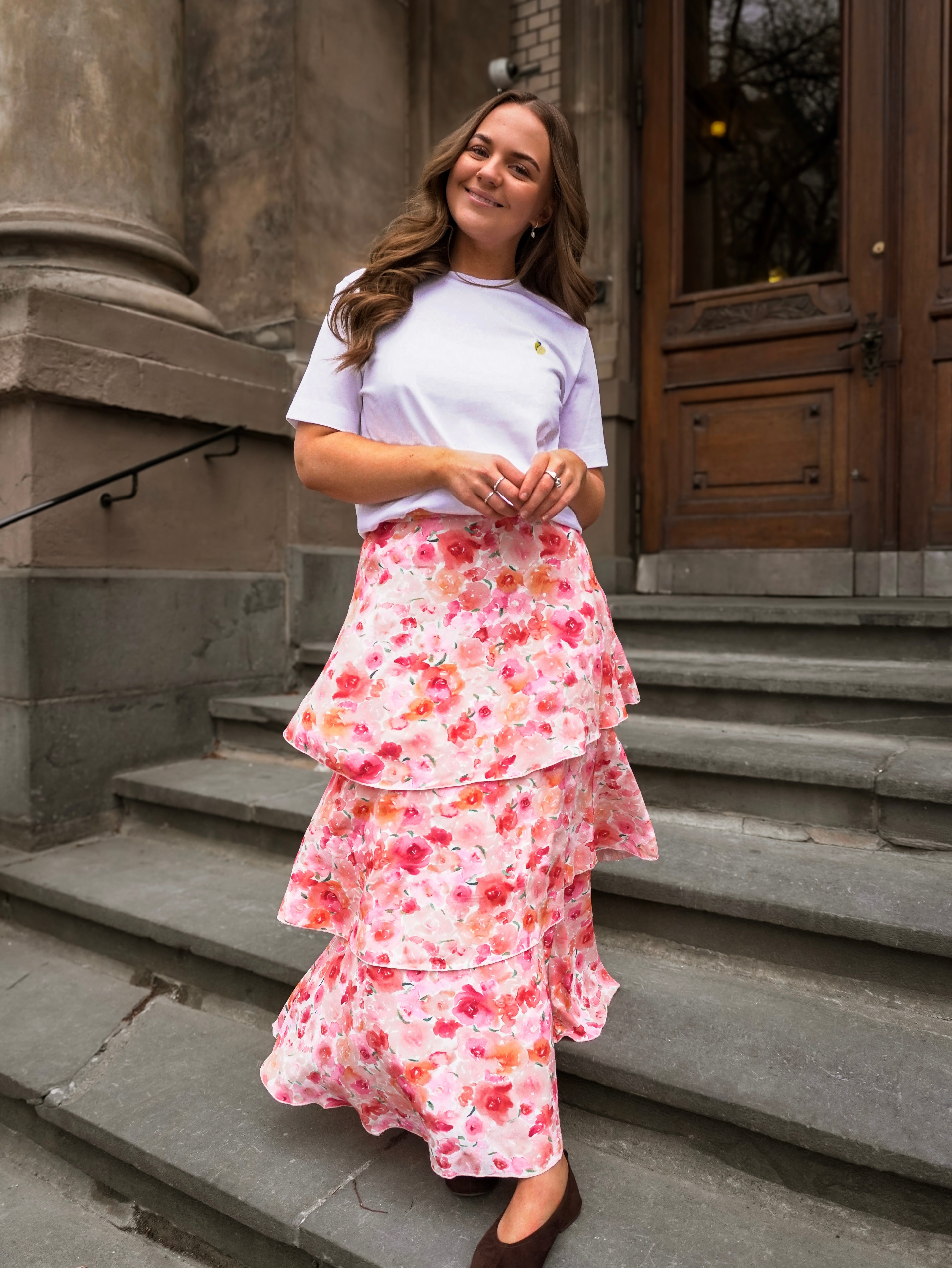 VIASTRA Long Skirt - Snow White